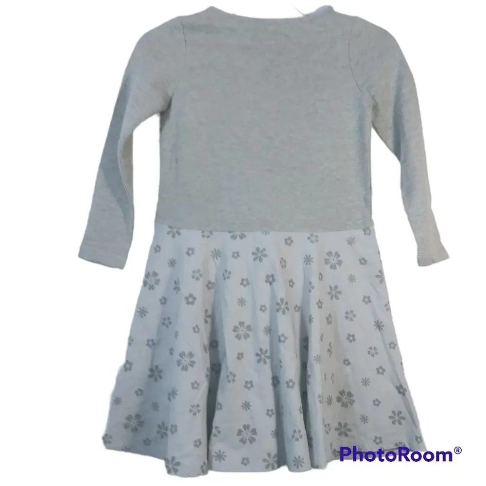 Chasing Fireflies Gray Cozy Dress With Pockets Size Girls 7/8